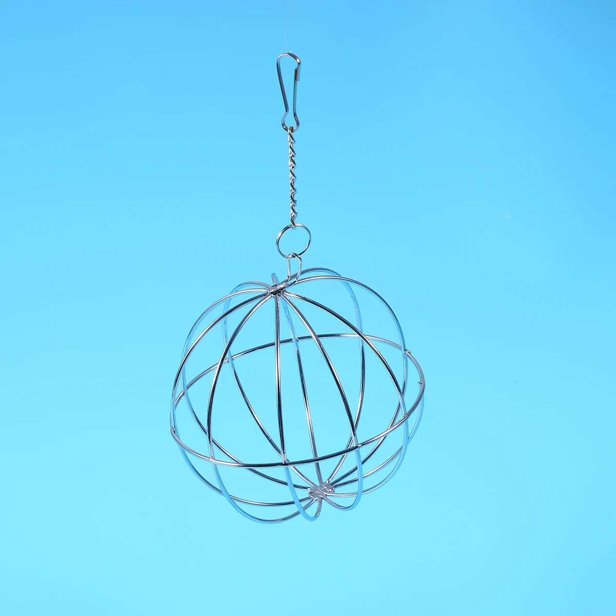

8 Cm Pet Grass Ball Bunny Toys for Rabbits Indoor Guinea Pig Silver Sphere Hamster Dispenser Hanging