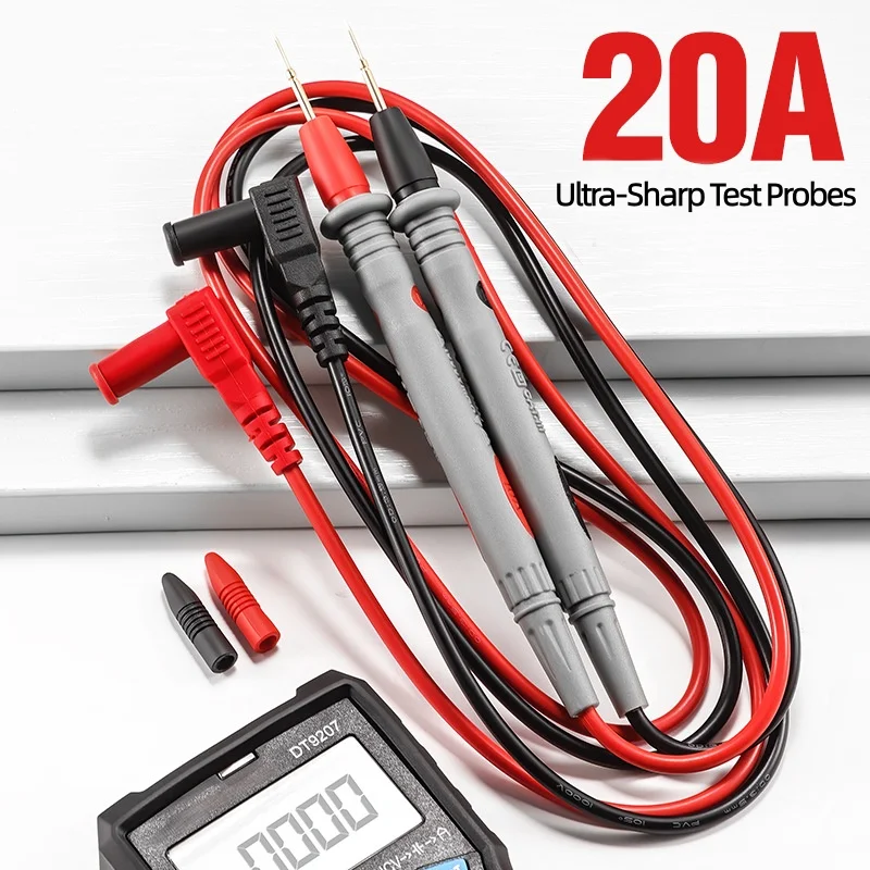 10A 20A Multimeter Test Leads Probes Banana Plug Gold Digital Multimeter Probes Electrical Test Probe for Most Multimeter