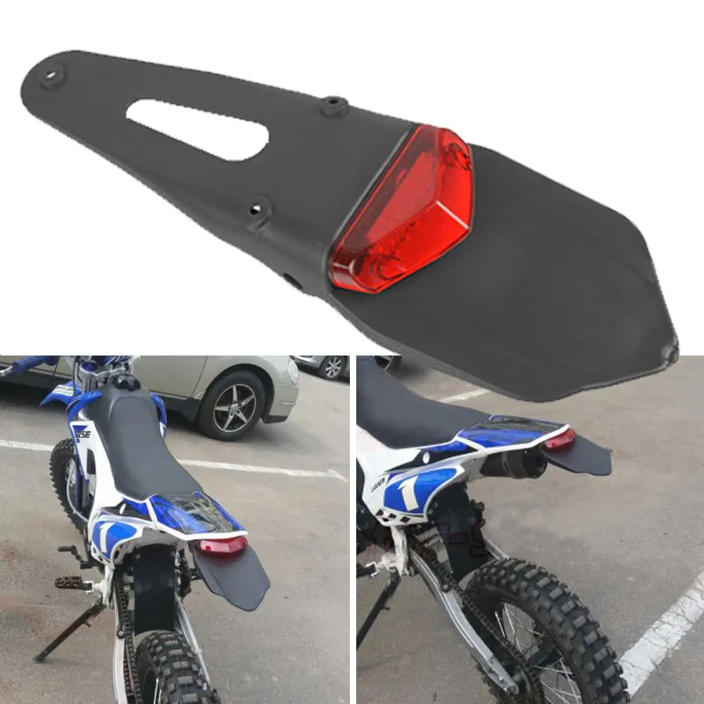 

For Kawasaki D-TRACKER KDX KLX 125 140 150 175 200 220 250 300 450 650 SR G L BF S R S Dirt Bike Fender LED Stop Rear Tail Light