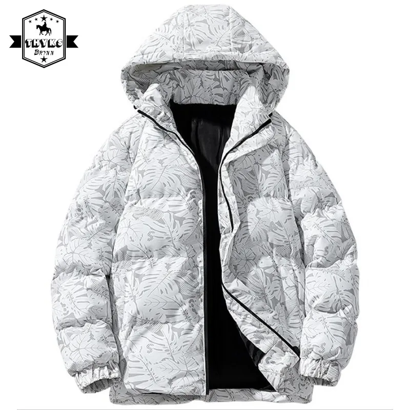 

Winter Thicken Mens Down Jacket Parkas Hooded Warm Coats Men Camouflage Casual Fashion Parkas Unisex Streetwear for Men Clothing