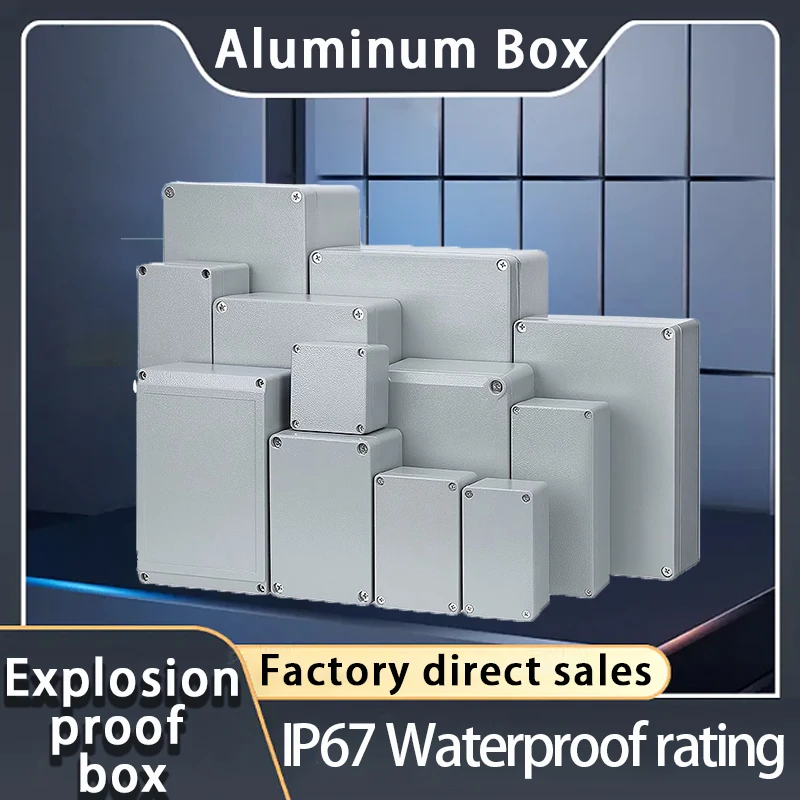IP67 waterproof cast-aluminum box electronic power supply box outdoor explosion-proof industrial electronic enclosure