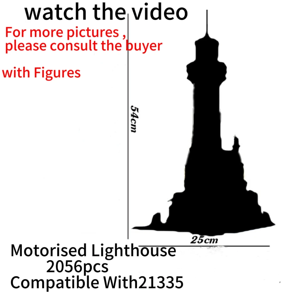 IN Stock Motorised Lighthouse 21335 Assembled Technical Building Block Kit Children's Educational Toy Christmas Gifts