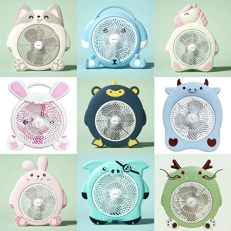 

MAYSHREE 2025 Новый мини-настольный вентилятор с мультяшным дизайном, портативный, с вращающимися лопастями, циркулятор воздуха для дома, офиса, общежития, настольный охлаждающий вентилятор