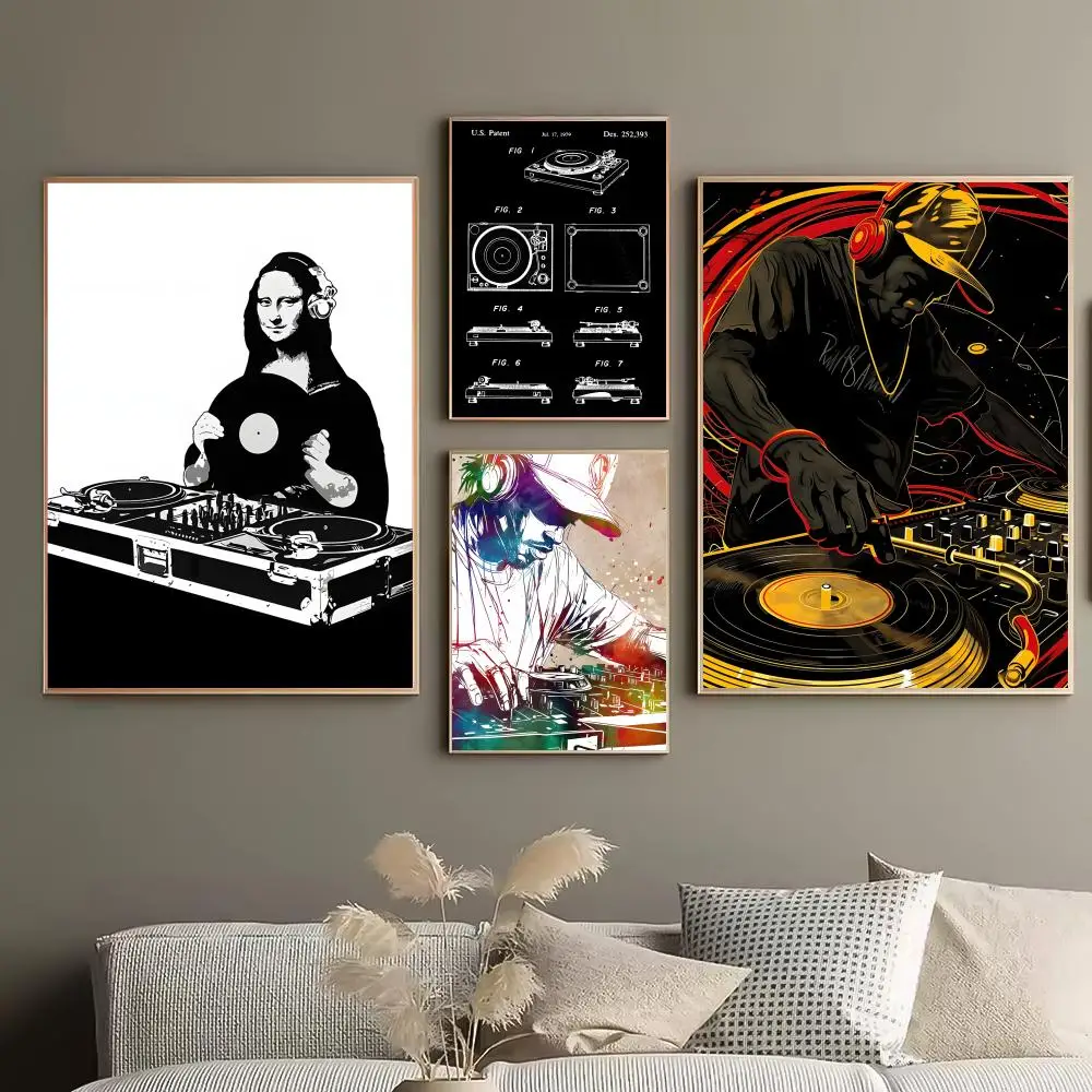 Affordable DJ Turntable Bedroom Wall Decor Hack Clean Aesthetic Home Decor Cozy Living Space Poster Effortless Room Decor Soluti