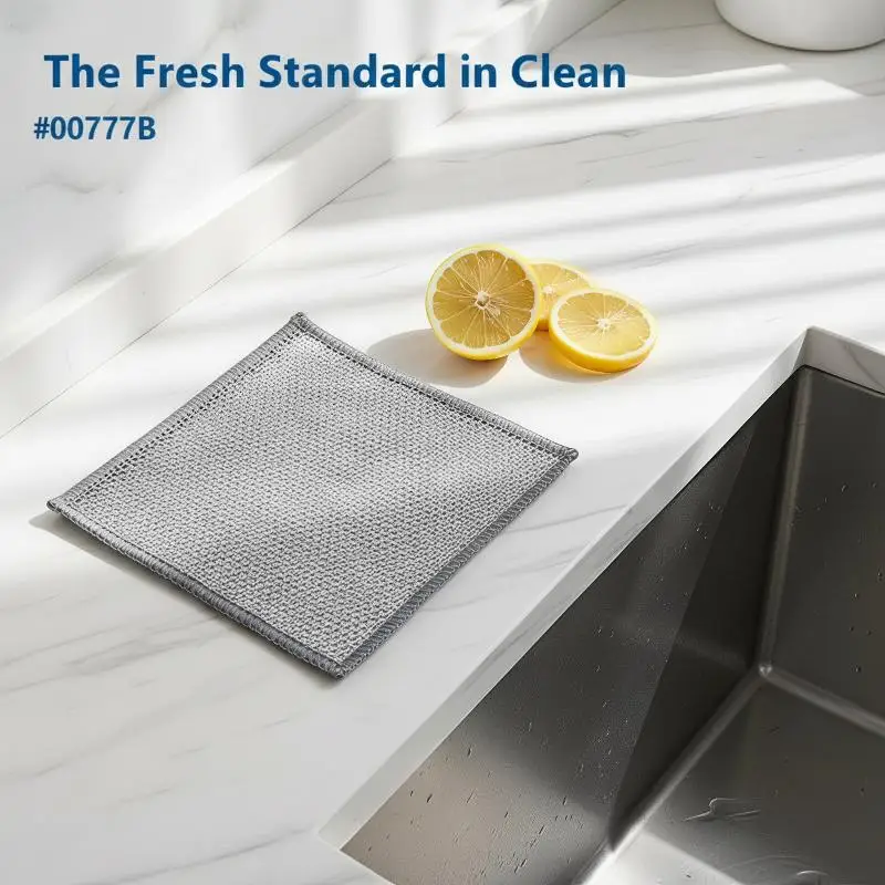 Reusable Double-Sided Steel Wool Scrubber Non-Scratch Metal Scouring Pad for Home Restaurant Kitchen Cleaning
