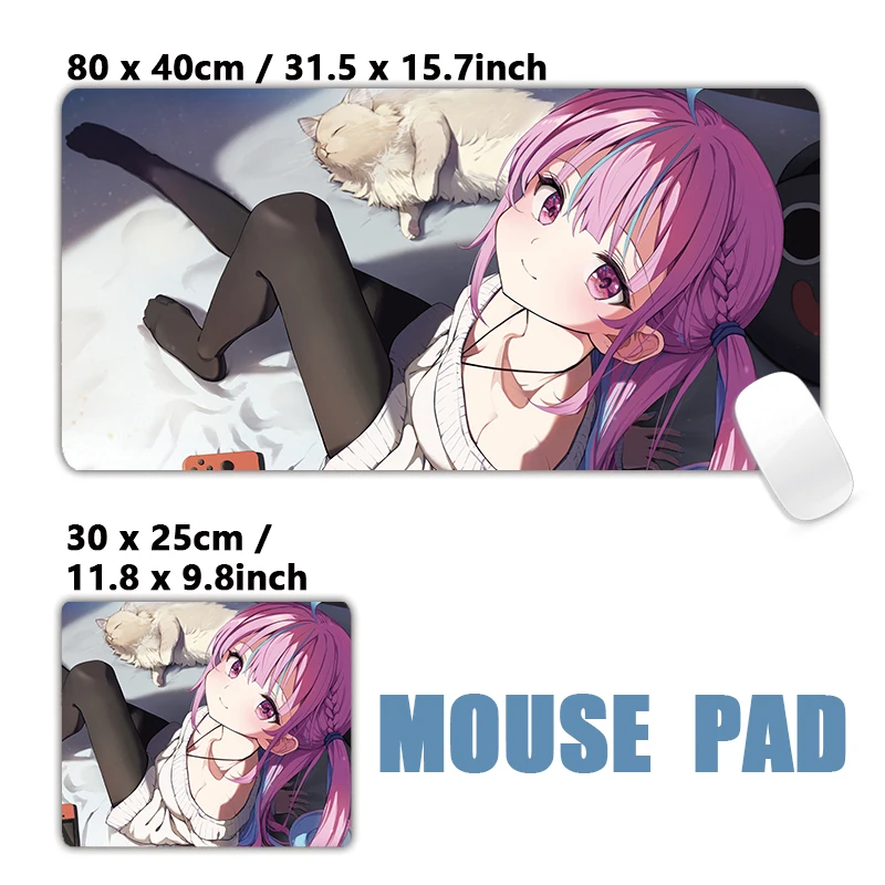 Super Cute Hololive Usada Pekora Gawr Gura Gaming Mice Mat Virtual Girls Mouse Pad HD Printing Mousepad Keyboard Desk Mats