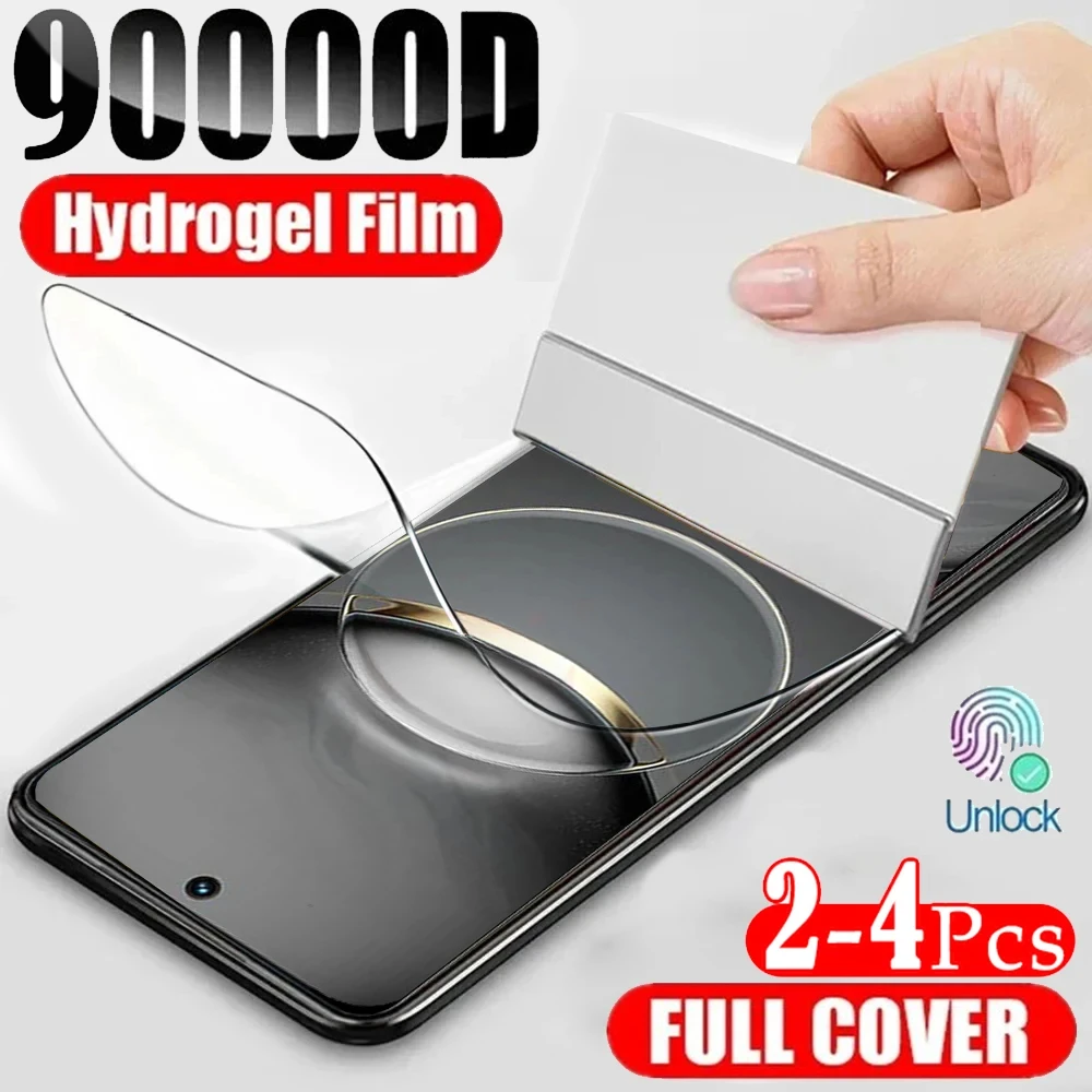 2-4pcs Silicone Hydrogel Soft Film for Tecno Spark 30 30C 20 Pro Plus 20C 10 10C 9 8 7 Screen Protector Phantom X2 Pro Film