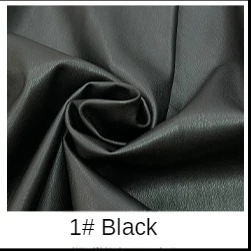 Stretch Faux Leather Fabric By The Meter for Clothing Diy Pants Sewing Soft Smooth PU Waterproof Plain Black White Cloth Textile