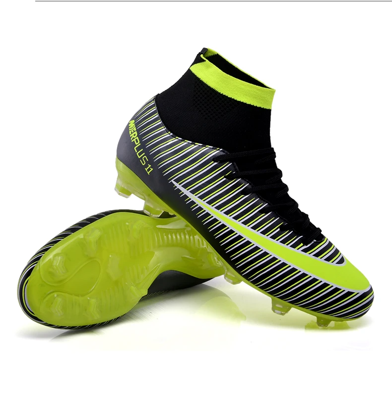 Chuteiras De Futebol Dos Homens IFIKK Botas De Futebol De Juventude High-top Spikes Sapatos De Futebol