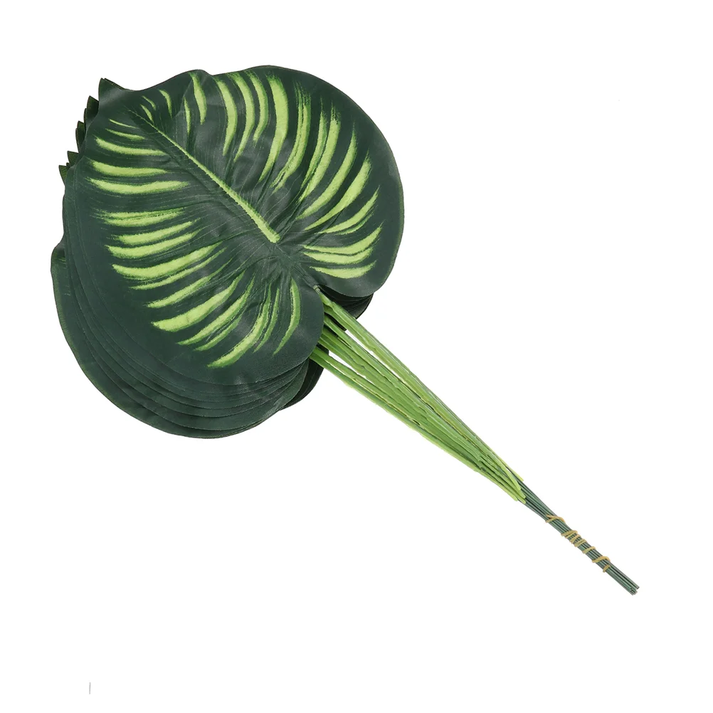 30 pezzi di piante artificiali finte foglie di Monstera decorazioni per la casa forniture simulazione anguria