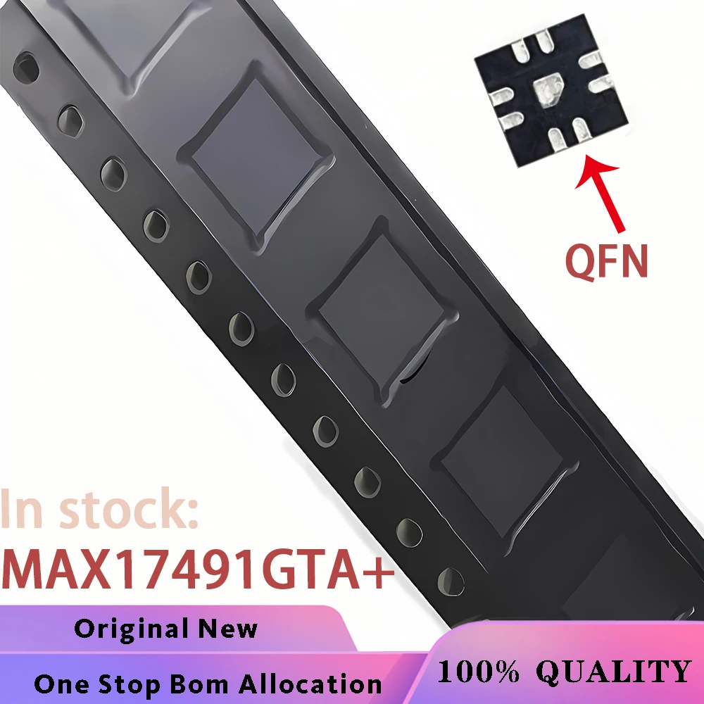 (5PCS) MAX17491GTA+ MAX17491GTA+T MAX17491G MAX17491 BMH QFN-8 Chipset