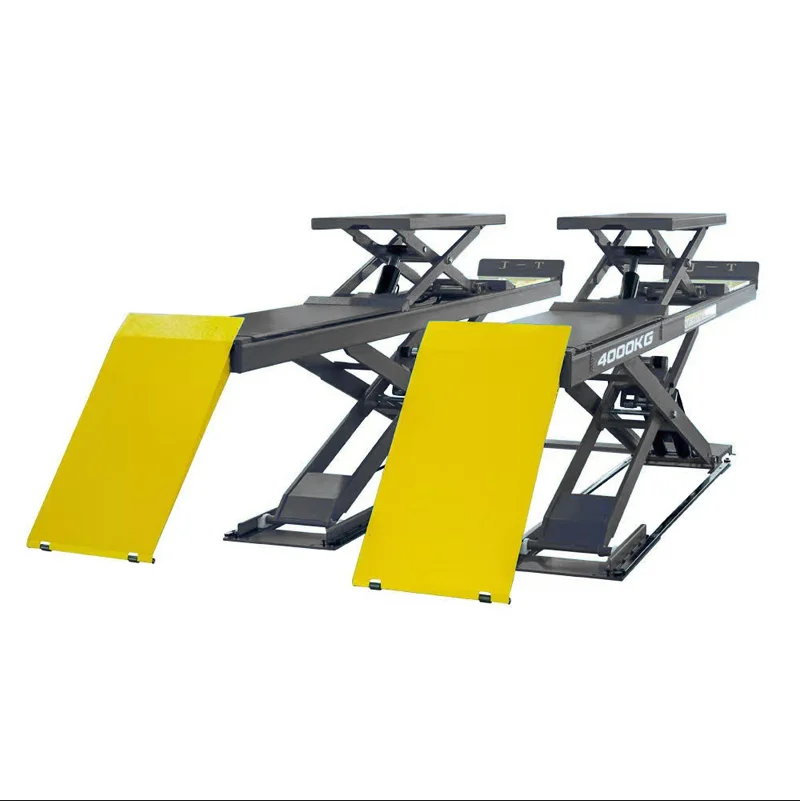 Kaistar Best Price Stock Fast Delivery CE Certification Ultra-thin Wheel Alignment Car Lift 4 Ton Hydraulic/Electric Drive