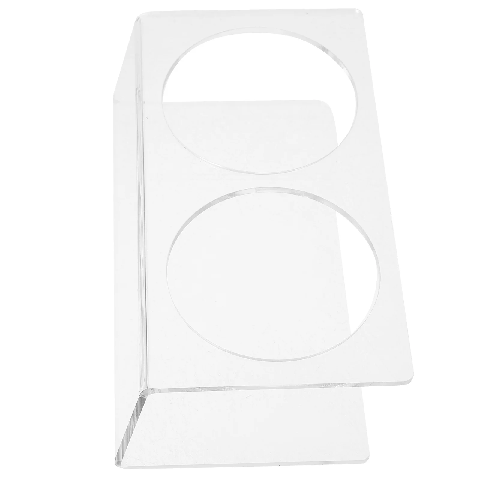 

Double-Slot Acrylic Beverage Rack Stable Water Cup Organizer Hotel Kitchen Bottle Display Stand Acrylic Drink Holder