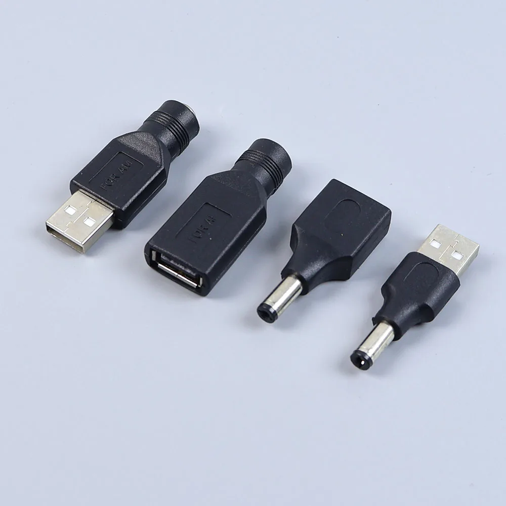 1/2/5pcs AC TO DC Adapter Plug USB Male Female To DC Male Female DC 5.5 * 2.1MM Power Converter 5V Plug Charging Adapter