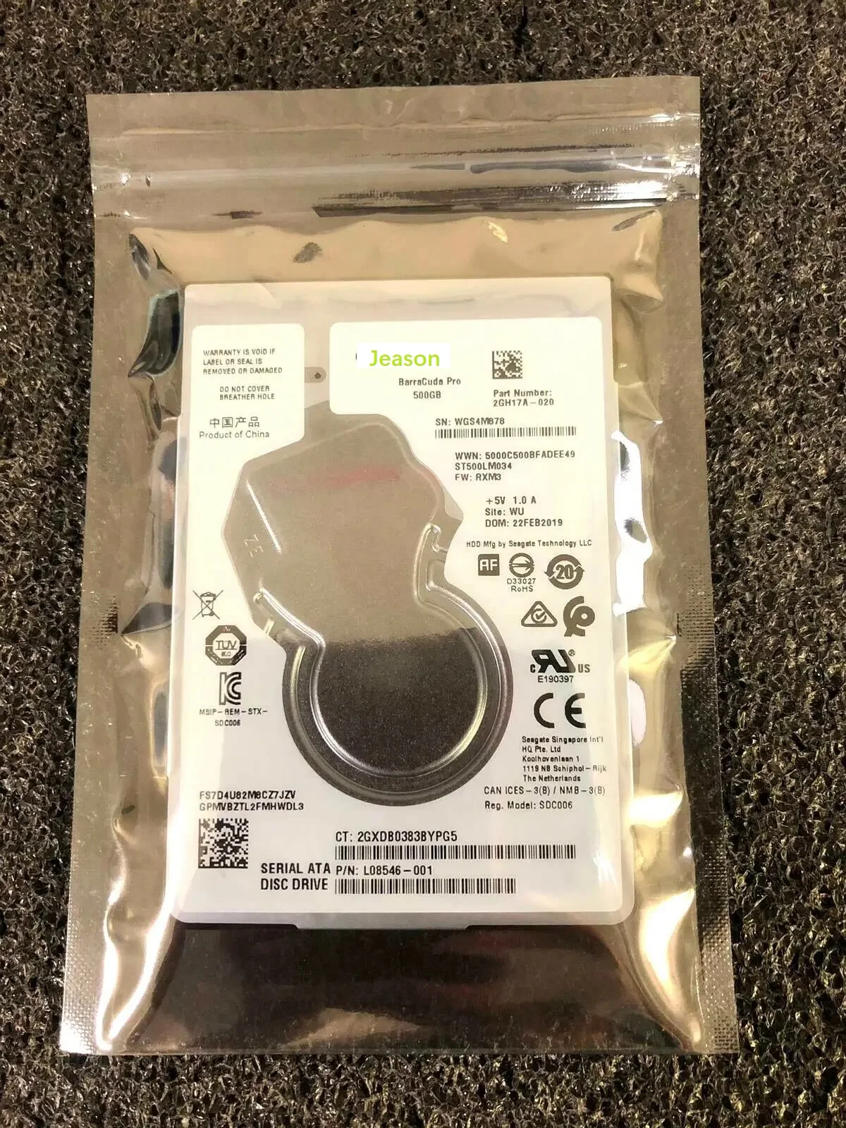 For Seagate Barracuda 500GB 7200RPM HDD 2.5