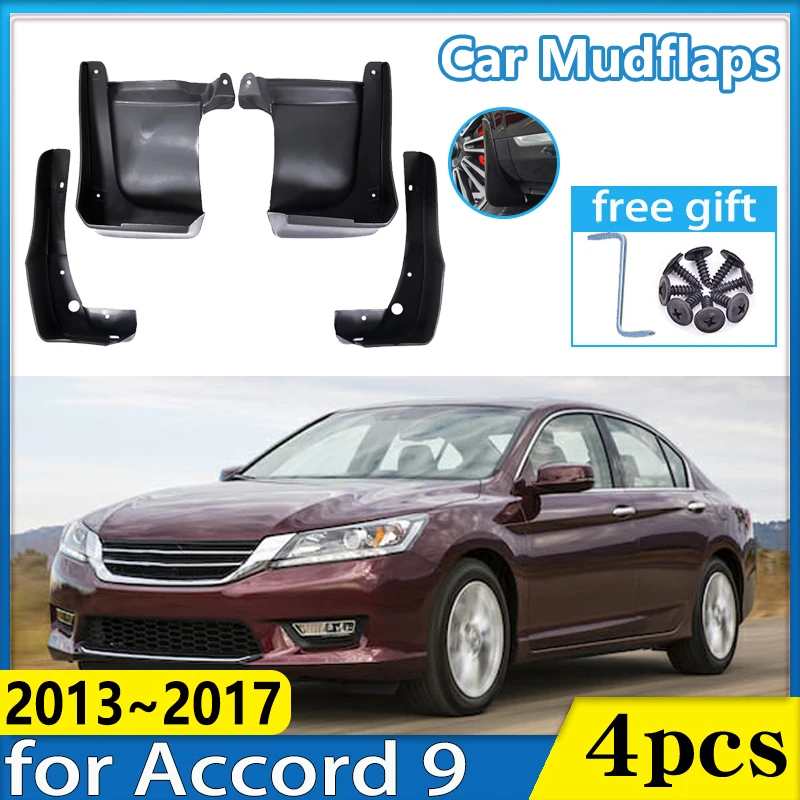 

Car Front Mudflap for Honda Accord 9th Gen 2013~2017 Anti-fouling Fender Mud Guard Flap Splash Protection Mudguards Accessories