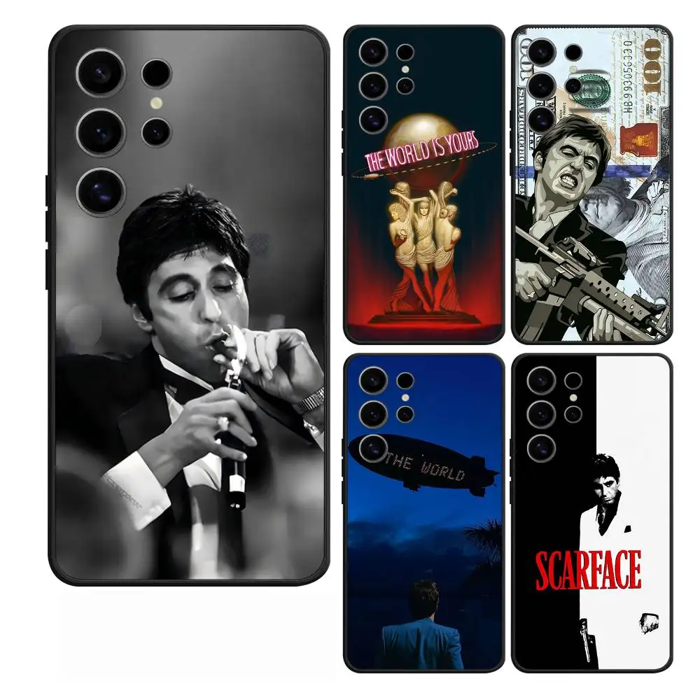 Movies S-Scarface Case For Samsung Galaxy Case S25 S23 S22 S21 S30 S20 S10 Ultra Plus FE TPU Soft Cover