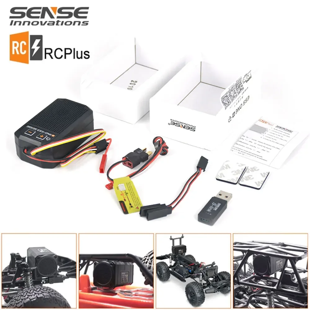 

SENSE ESS-ONE ESS-DUAL Dual Speakers Engine Sound Group Simulation Engine Horn With Bracket For Axial SCX10 II WRAITH