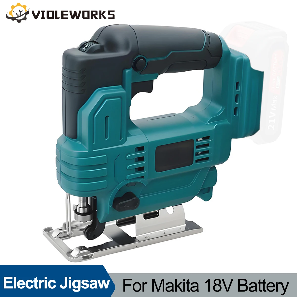 55MM Electric Curve Saw Multi-Function Jig Saw Cutting Pipes Wood Metal Pure Copper Motor Rechargeable for Makita 18V Battery