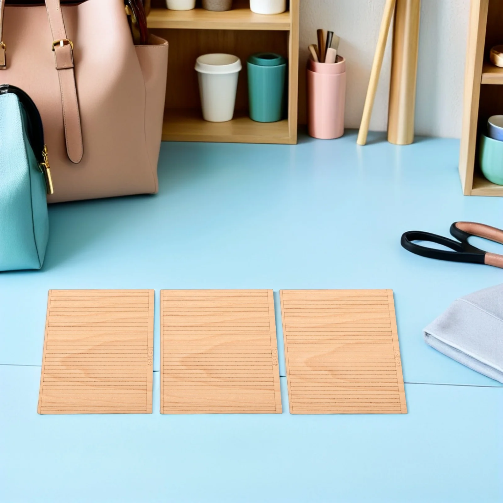 

3Pcs Solid Wood Sailboat Deck Strips Finely Cut Smooth Surface Marine Floor Boards Ideal for Nautical Craft Embellishment