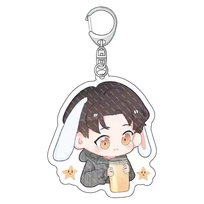 Xiao Zhan การ์ตูนอะนิเมะพวงกุญแจจี้,รุ่น Q รูปลักษณ์ของคนจริงระดับที่กำหนดเองข้าวฟลายอิ้งฮีโร่โซ่โทรศัพท์มือถือ