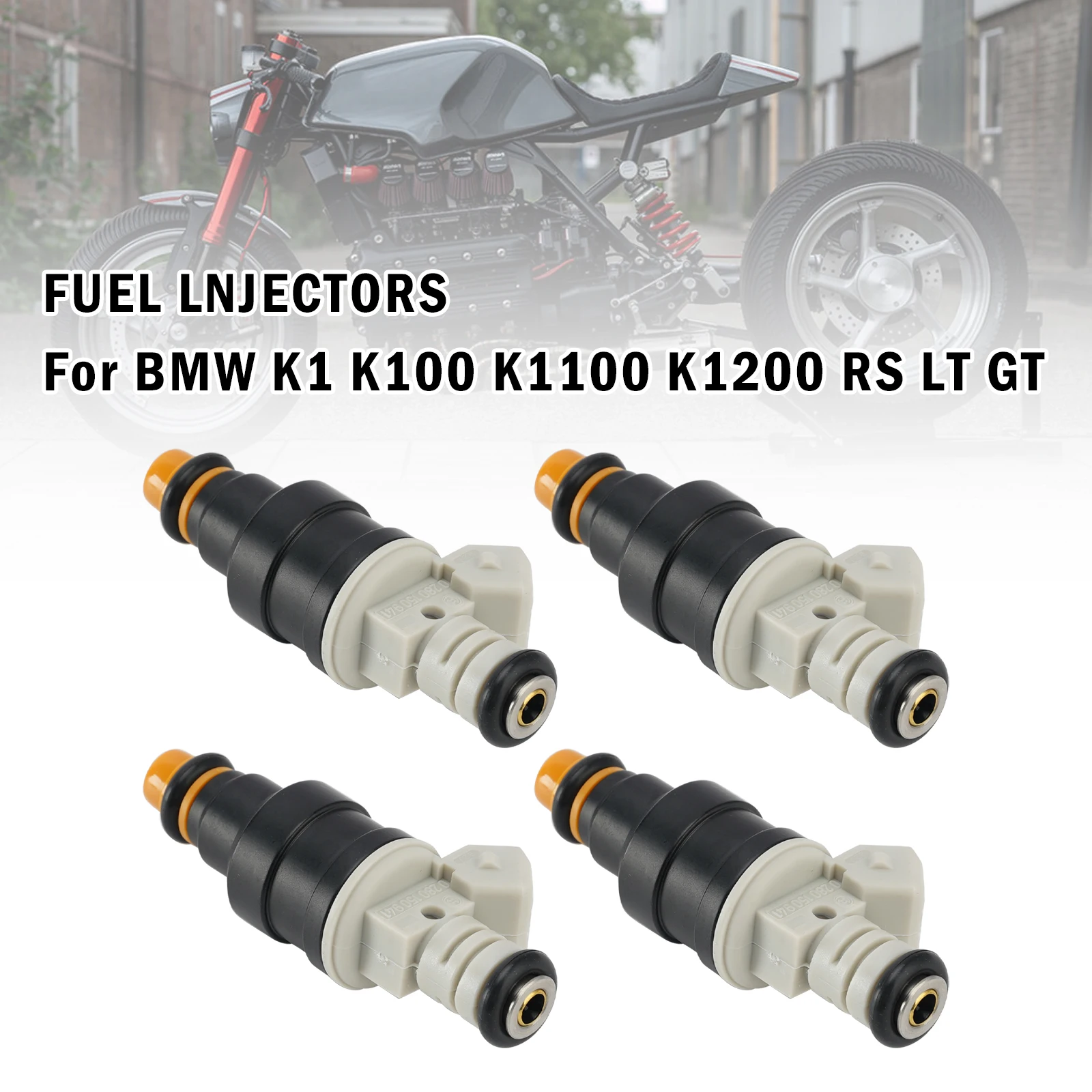 Artudatech 4PCS Motorcycle Fuel Injector 0280150705 For BMW K1 K100 K1100 K1200 RS LT GT