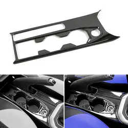Stainless Steel For VW Polo 2019 2020 Car Accessories Interior Center Control Water Cup Holder Panel Frame Covers Trim