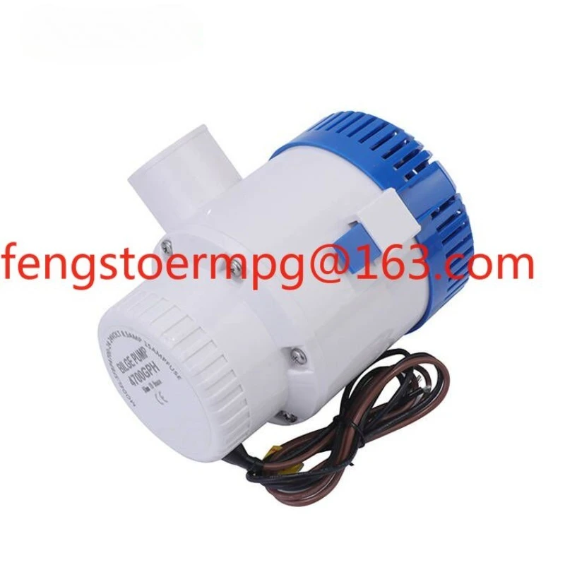 STARFLO 4700GPH 12V/24V DC 8M Head Small High Flow Battery Powered Heavy Duty Marine Manual Bilge Pump for Yachts