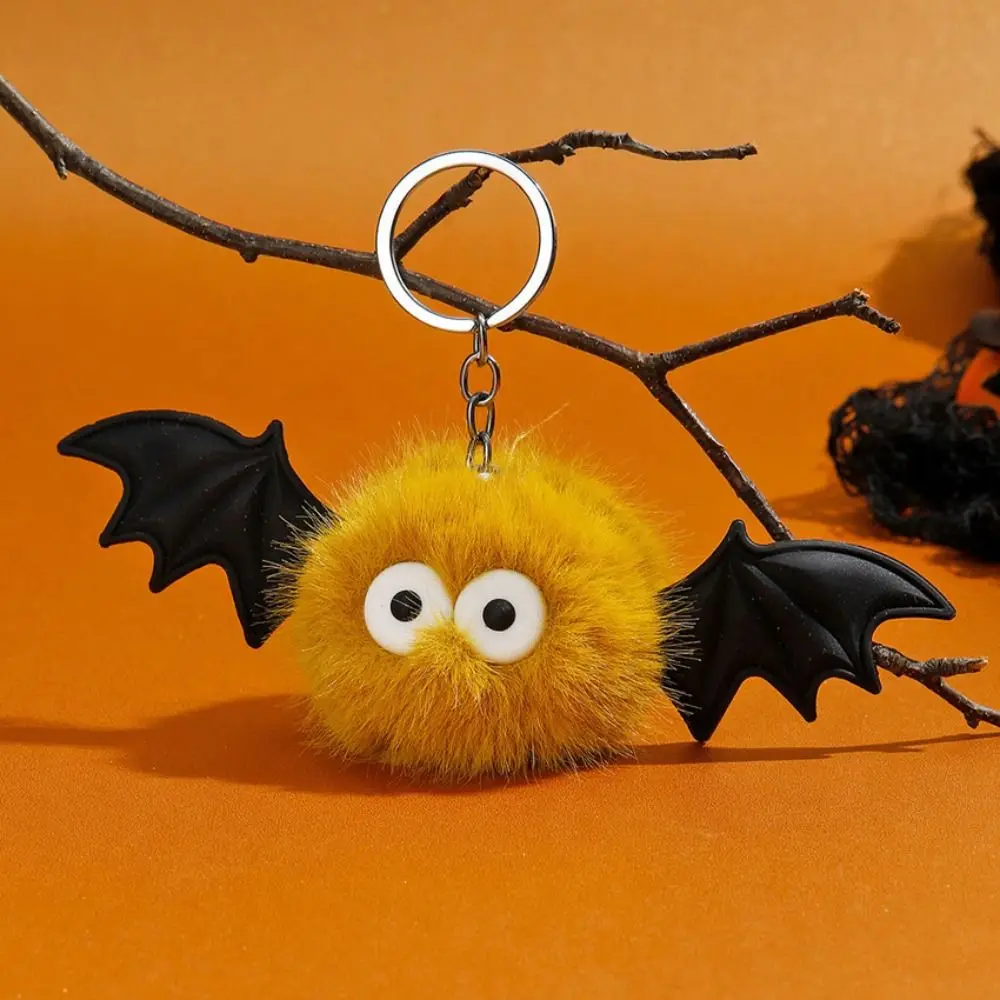 Cute Plush Pendants Plush Bat Doll Keychain Bag Pendants Plush Keyring Halloween Keychain Key Holder Car Hanging Friends