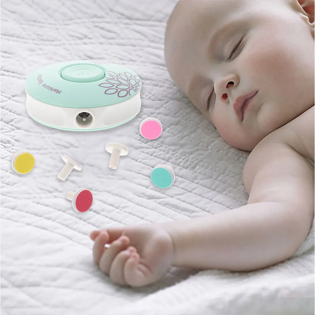 

1 комплект, детская электрическая шлифовальная машинка для ногтей, мягкие головки, безопасная детская пилочка для ногтей, инструмент для чистки маникюра, детский набор для педикюра, набор маникюрных инструментов