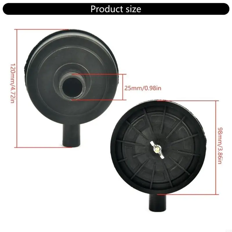 4XFD 25mm Threaded Plastic Handle Silencers Air Filter for Noise Reductions