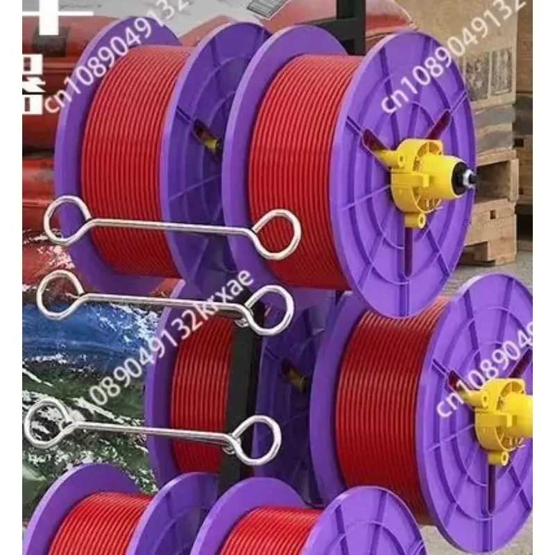 Portable Wire Reel Stand Cable Dispenser Holder, Easy Roll Out Cable Holder for Home Electrical Wiring Projects