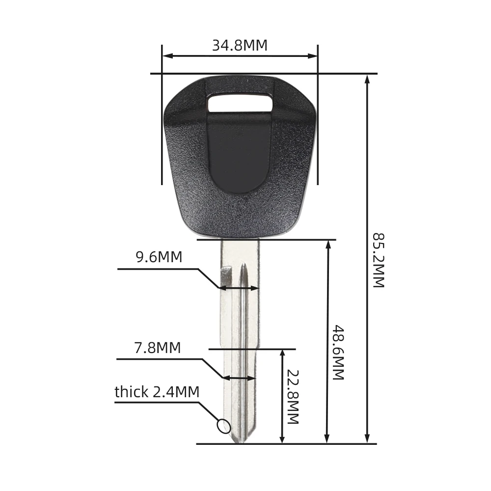 1Pcs New Blank Key Motorcycle Replace Uncut Keys For GL1800 GL 1800C F6B GL1500 1500 1800