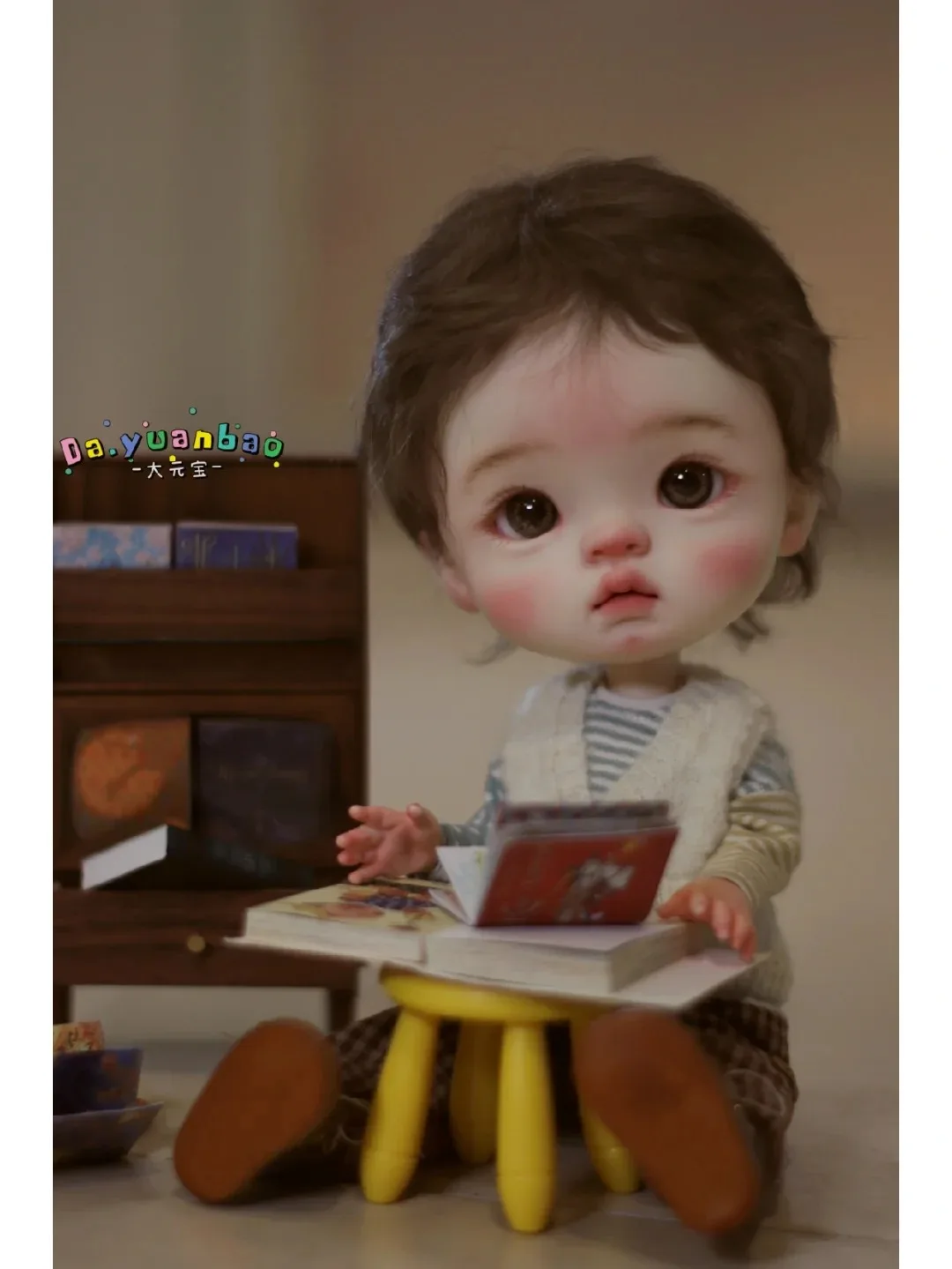 

В наличии 1/6 26 см qianqian yuanbao BJD sd кукла с большой головой, материал из смолы, аксессуары для самостоятельного изготовления, детские игрушки, подарок для девочки, бесплатная доставка ﻿