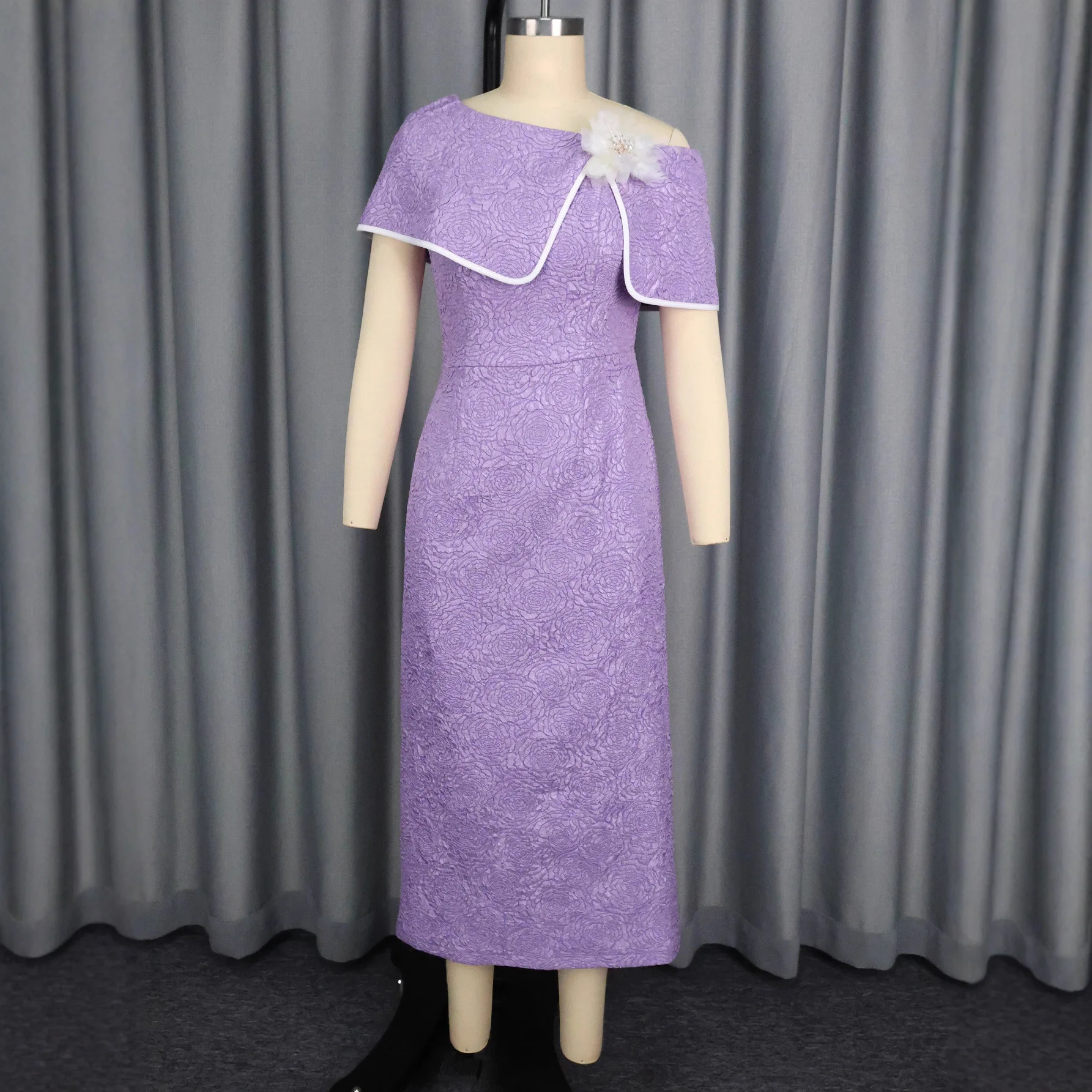 여성을위한 아프리카 파티 이브닝 ​​드레스 봄 2026 아프리카 짧은 소매 폴리 에스터 긴 맥시 드레스 대시 키 아프리카 의류