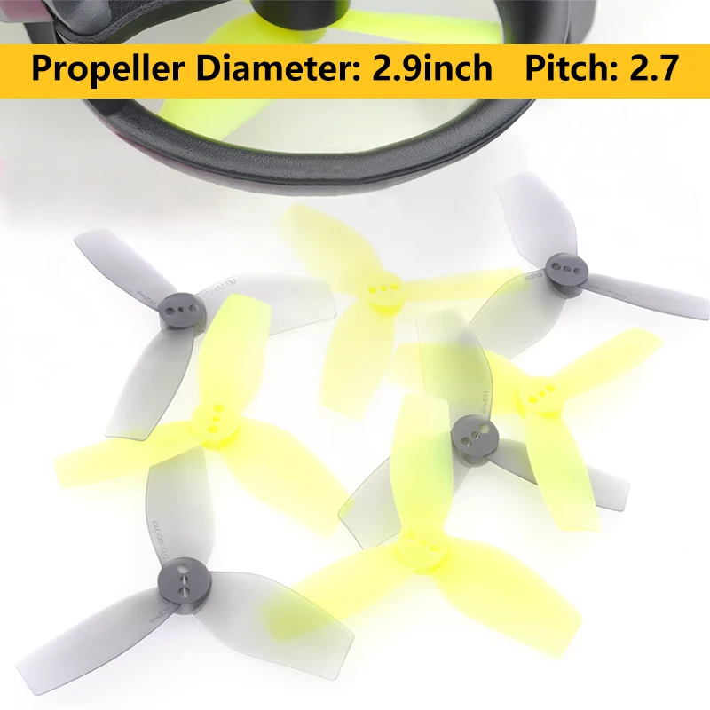 

2Pairs HQProp HQ DT2.9X2.7X3 2927 Propeller 3-Blade CW&CCW PC Props For DJI Avata RC FPV Cinewhoop Drone Quadcopter Freestyle