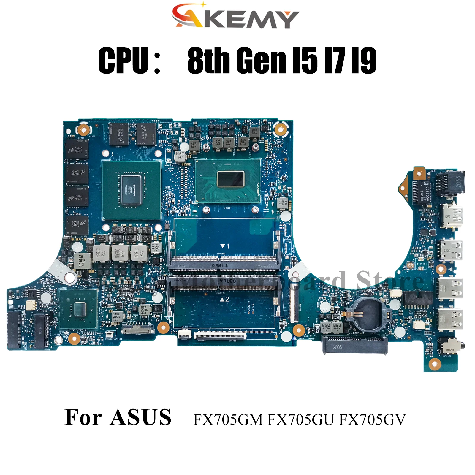 

FX705GM Laptop Motherboard For ASUS TUF Gaming FX705GM FX705GV FX705 FX705GU Notebook Mainboard With I5 I7 I9 CPU 100% tests OK