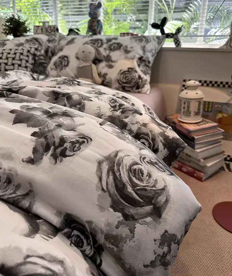 

Vintage pastoral flower bedding set 1.2 1.5 1.8 2.0,twin full queen king cotton home textile bed sheet pillow case quilt cover