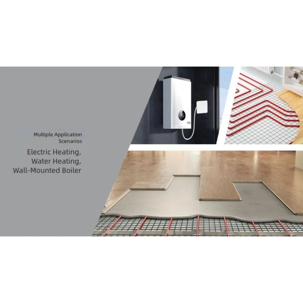 

Умный термостат WIFI для газовых котлов и электрического подогрева пола с блокировкой от детей и программируемыми настройками в неделю