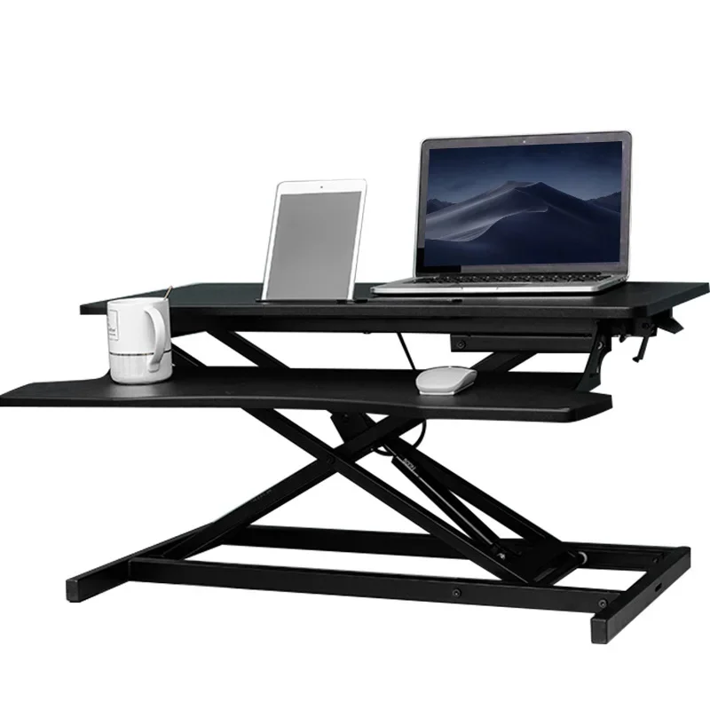 Height Adjusted Standing Desk Sit to Stand Switch Stand Up DeskTabletop Station for Laptops with Monitor Rise