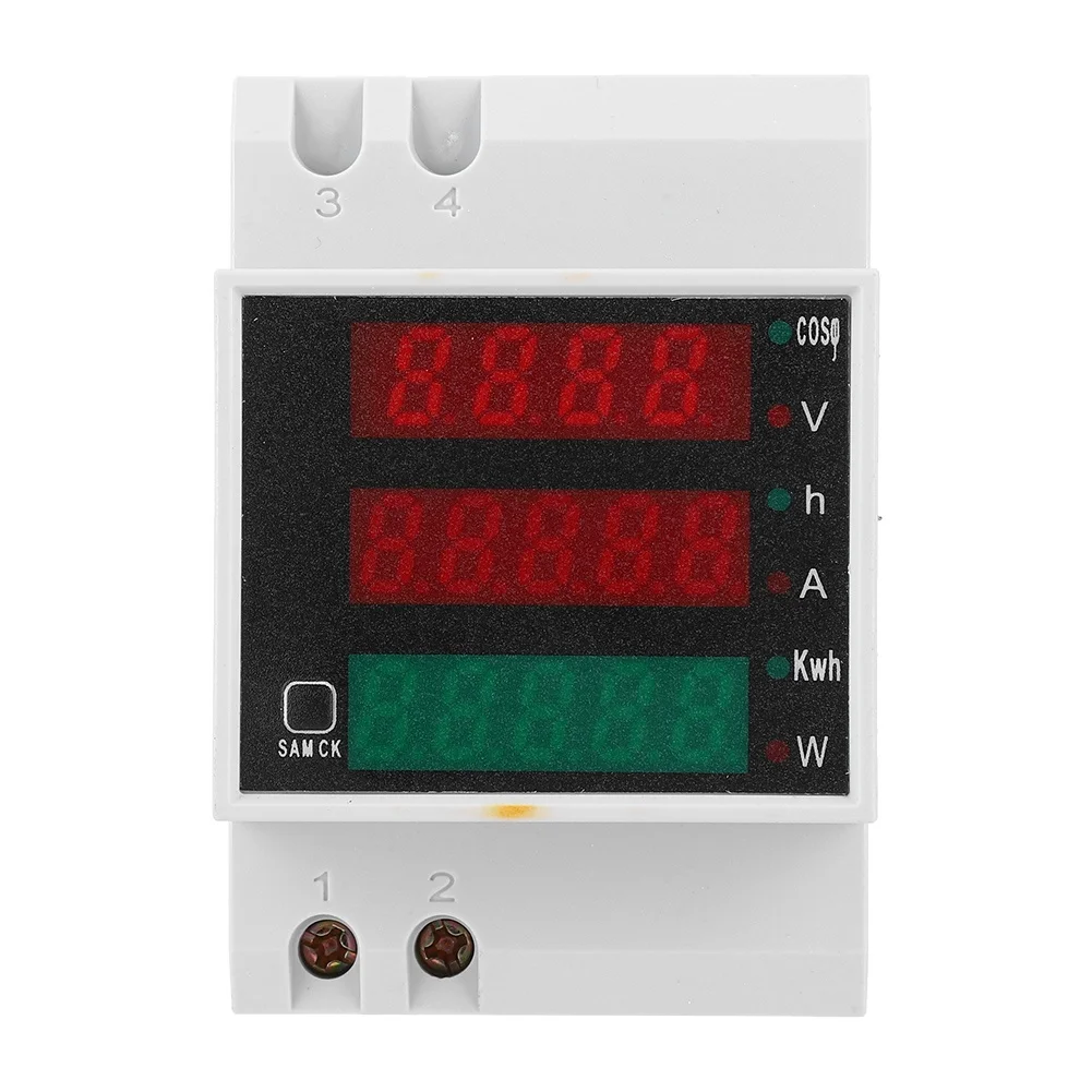 D52-2047 Multi Function Electric Meter Digital Displayed Current Voltage Power Factor Meter AC200~450V