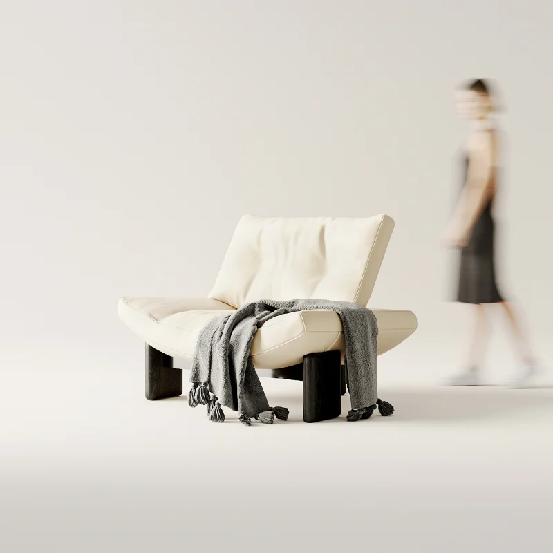 ماكياج الجلود كراسي غرفة المعيشة مريحة بار البراز Tumbonas كراسي غرفة المعيشة مضمد غرفة نوم Fauteuil شرفة الأثاث #2