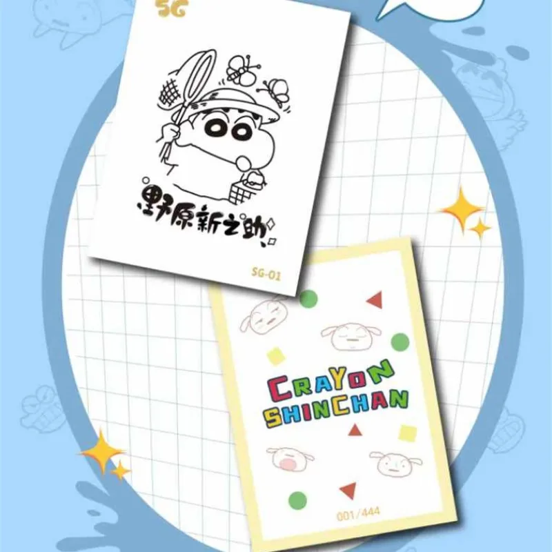 Tarjeta de colección de Anime Crayon Shin-Chan, colección de notas de primavera coleccionables de dibujos animados, juguetes, regalos, regalo de cumpleaños, nuevo