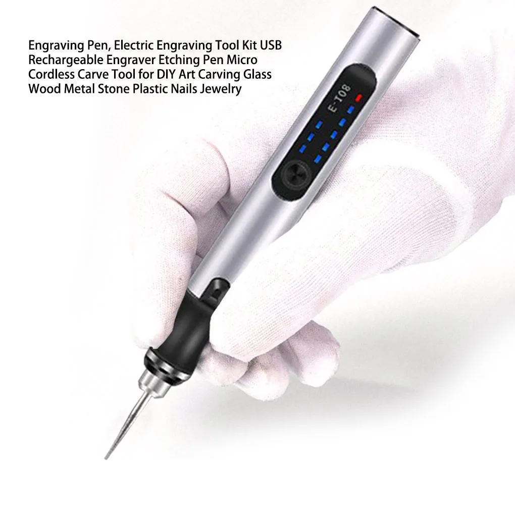 

Electric Engraving Pen USB Charging Cordless Engraver Portable Grinder