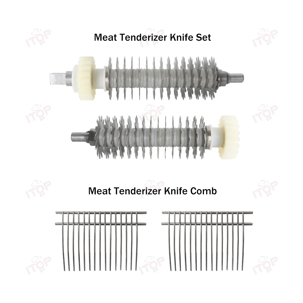 ITOP-ablandador de carne Manual de acero inoxidable, utensilio de cocina comercial para carne, pollo, ternera y cordero
