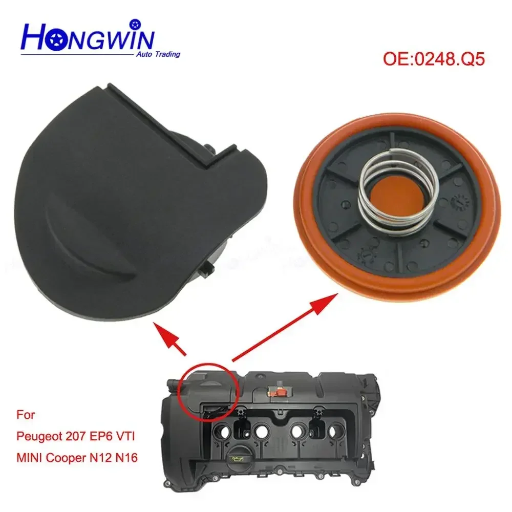 New PCV Valve Cover Repair Kit Valve Cap With Membrane For Peugeot 207 EP6 VTI Citroen MINI Cooper N12 N16 0248.Q5 11127646554