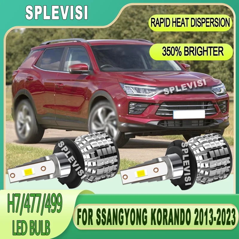 One-click Installation 3-Year Warranty LED Low Beam Bulbs For SSANGYONG KORANDO 2013 2014 2015 2016 2017 2018 2019 2020-2023