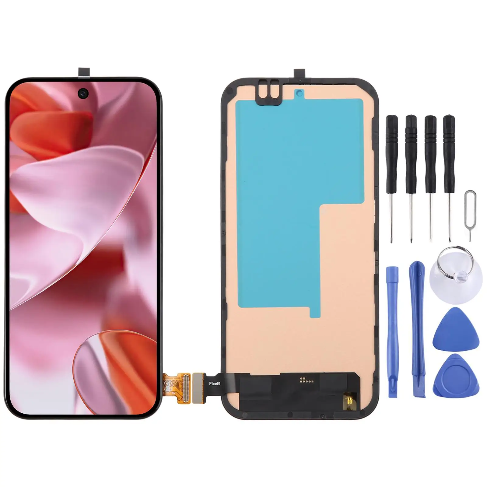 TFT LCD Screen Digitizer Full Assembly with Frame For Google Pixel 9 G2YBB GUR25 G1B60 Not Supporting Fingerprint Identification