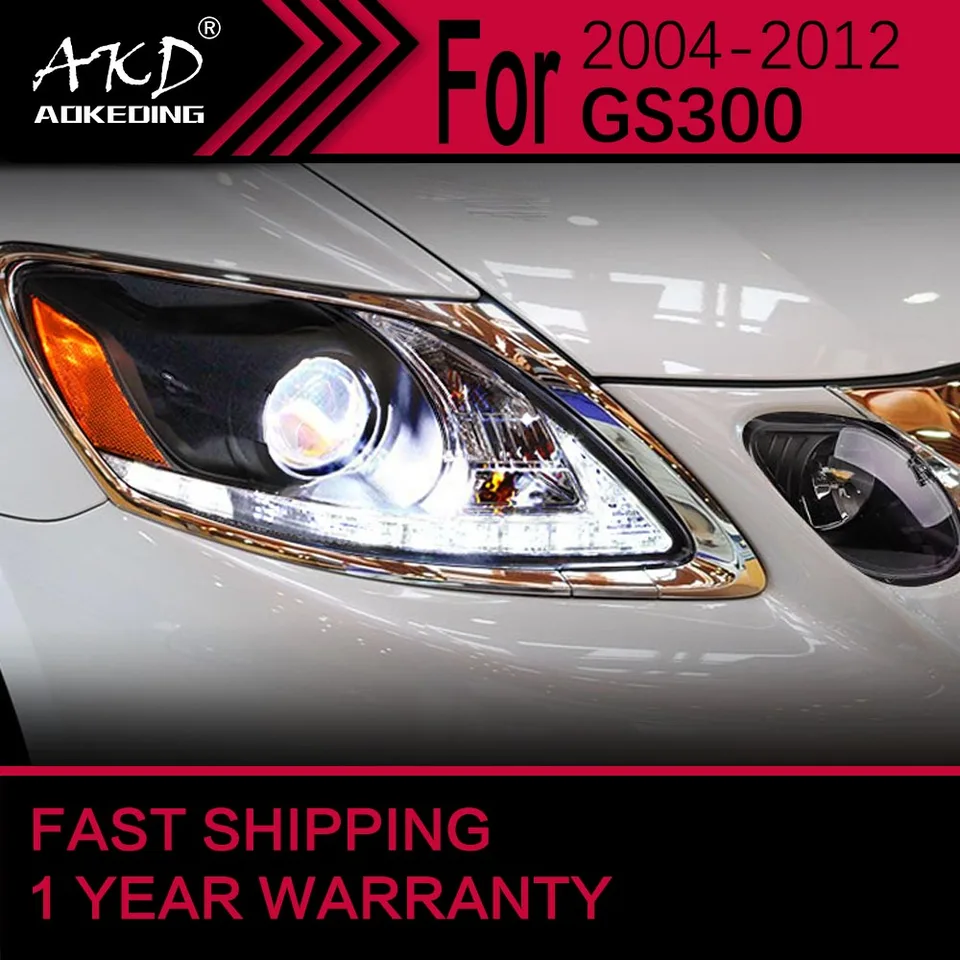 Lexus-LED車のヘッドライト,Xus gs 2004-2012 gs300 gs350用ヘッド