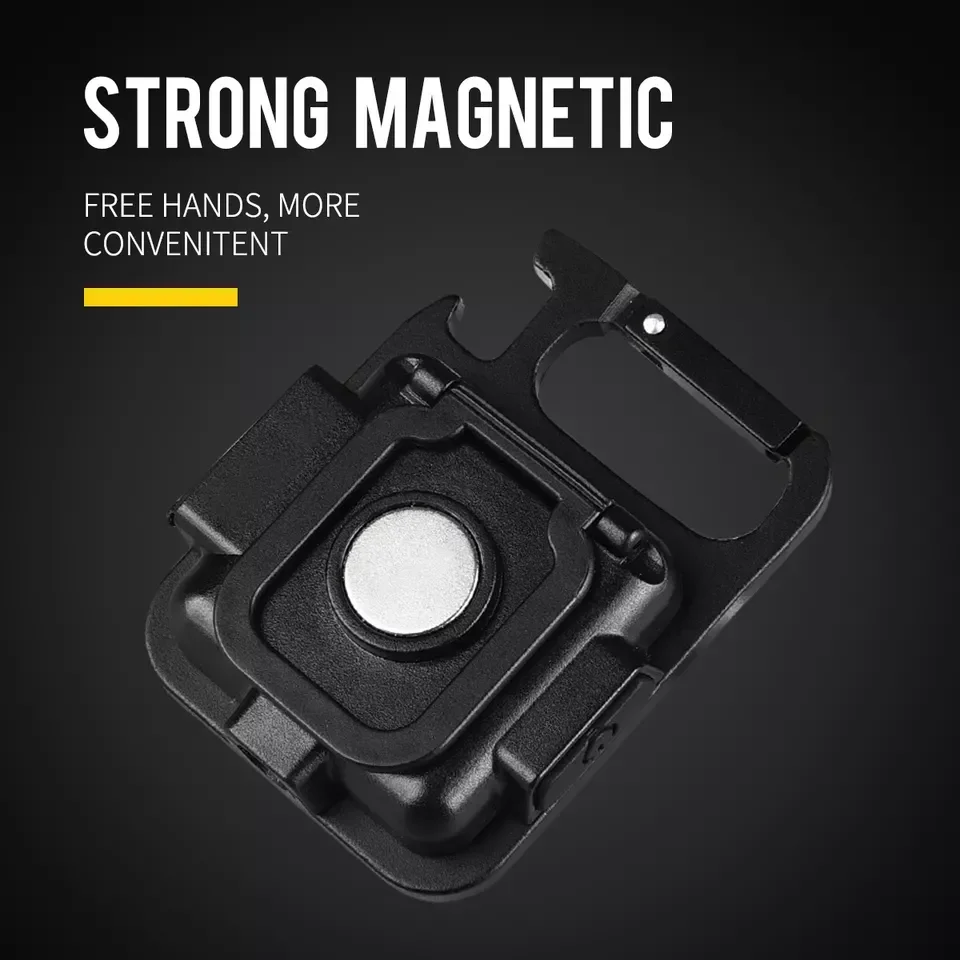 USB Mini Multi functional Portable Flashlight Keychain Outdoor Camping Work COB Emergency Inspection Mountaineering Light